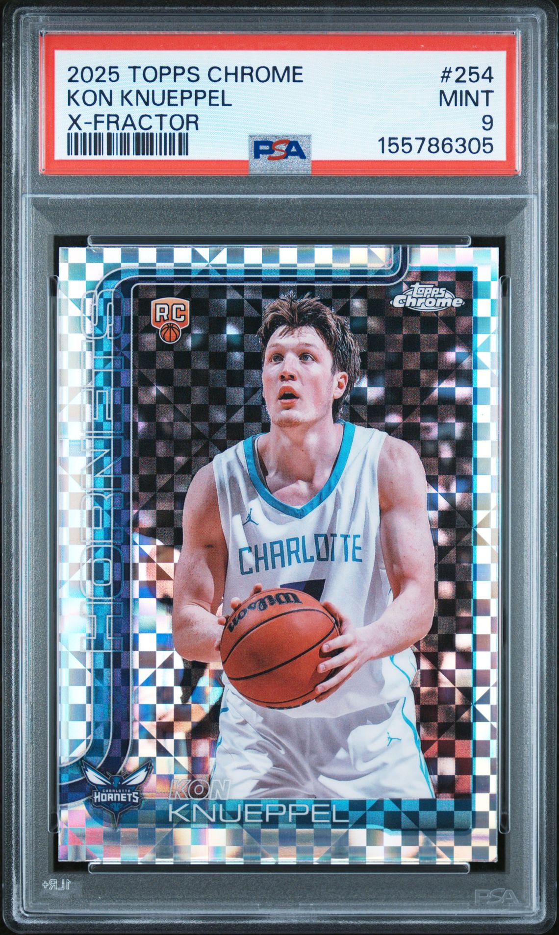 2025 Topps TOPPS CHROME X-FRACTOR #254 Kon Knueppel front