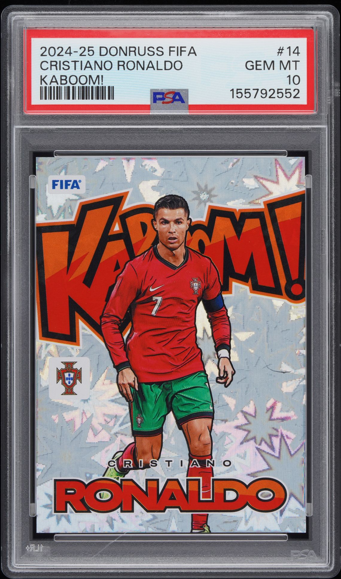 2024-25 Panini PANINI DONRUSS FIFA KABOOM! #14 Cristiano Ronaldo front