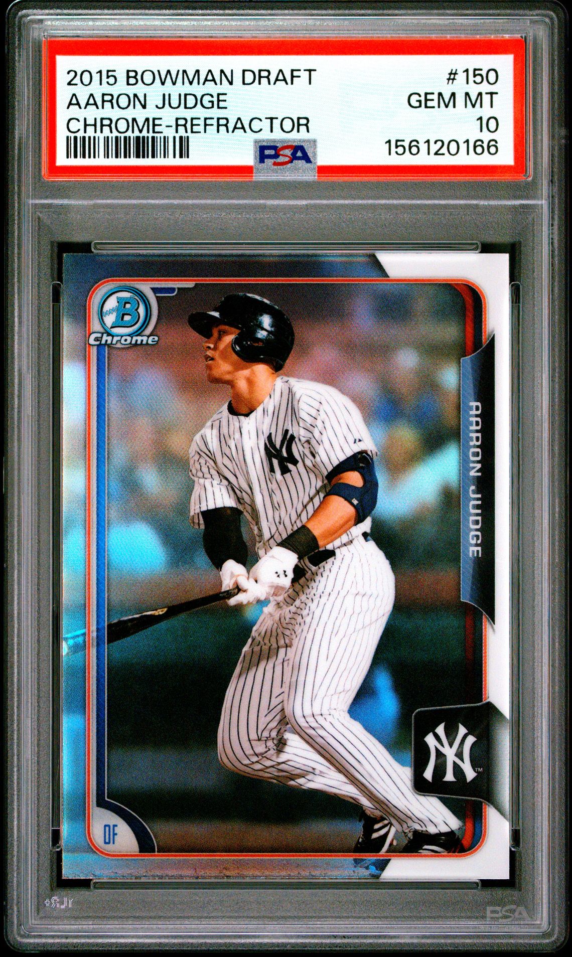 2015 Bowman Bowman Draft CHROME-REFRACTOR #150 Aaron Judge front