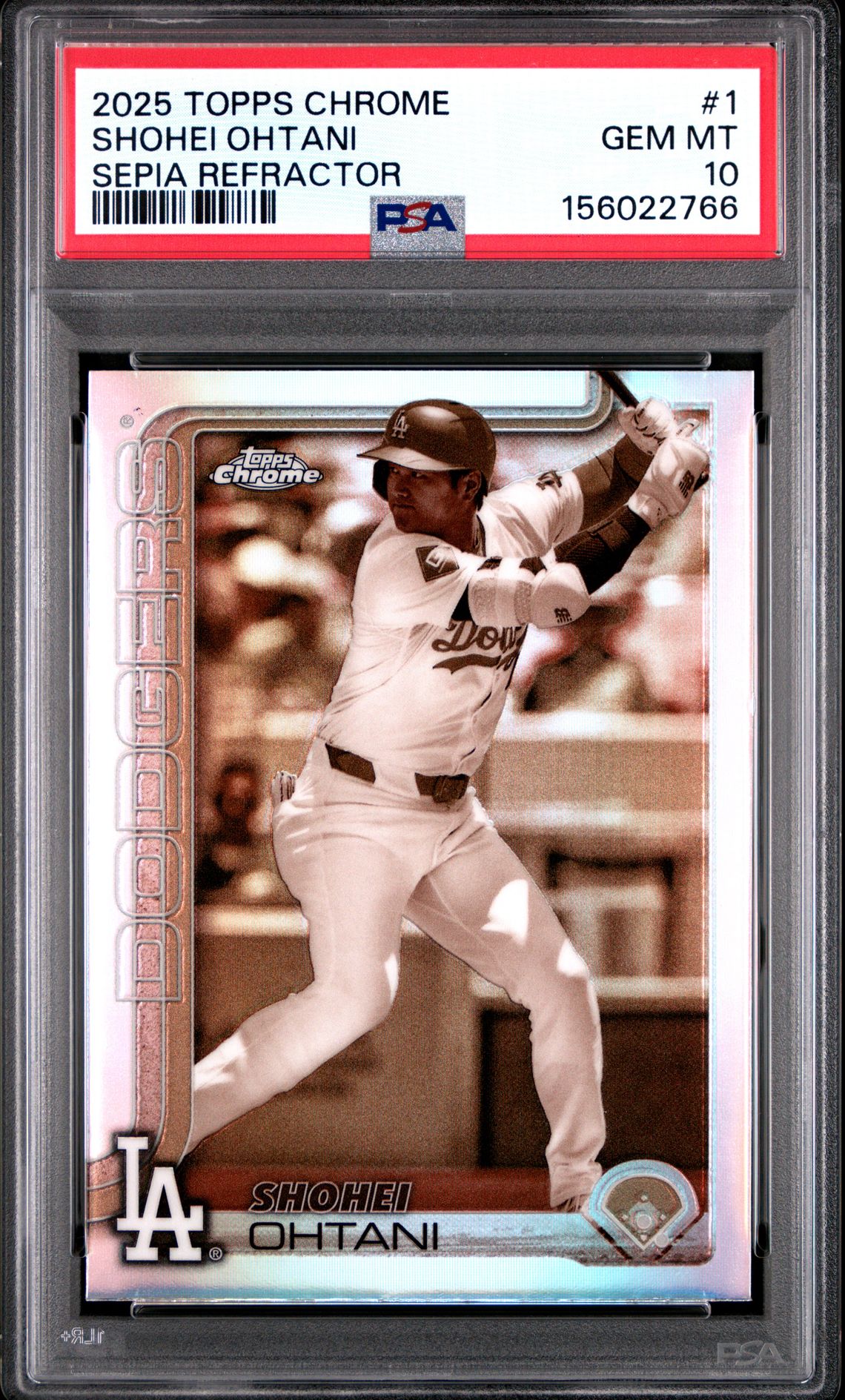 2025 Topps TOPPS CHROME SEPIA REFRACTOR #1 Shohei Ohtani front