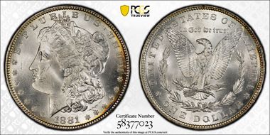 1881 $1 MS66