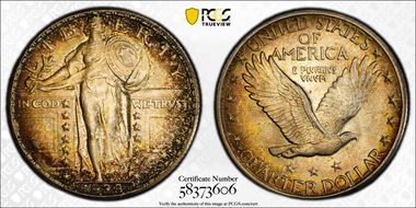 1928 25C MS64FH