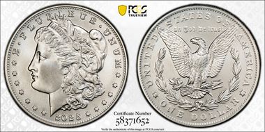 2025 $1 Morgan Dollar MS70