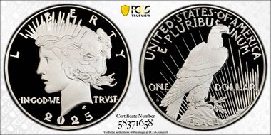 2025-S $1 Peace Dollar PR70DCAM