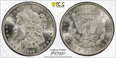 1892-CC $1 MS63