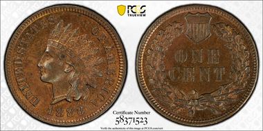 1883 1C MS63BN