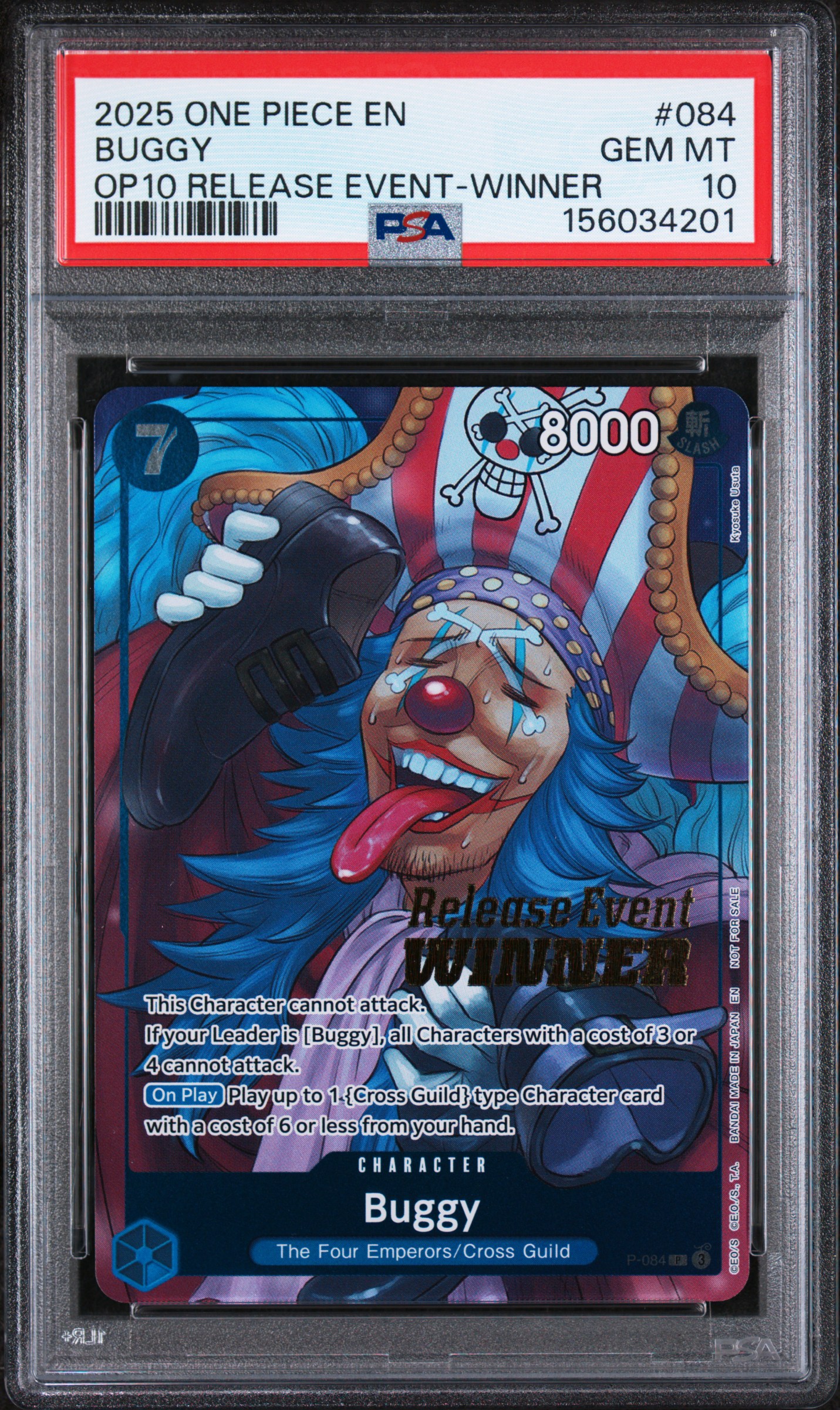 2025 #084 Buggy PSA 10 One Piece Promos