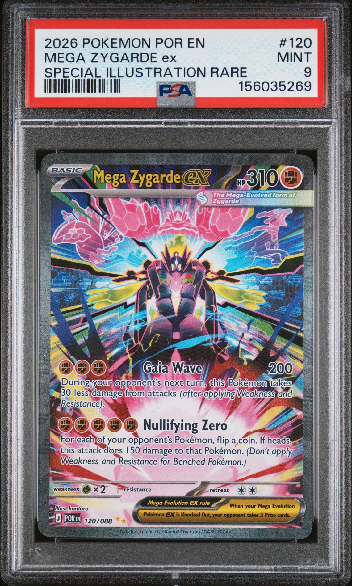 2026 Pokemon POKEMON POR EN-PERFECT ORDER SPECIAL ILLUSTRATION RARE #120 Mega Zygarde Ex front