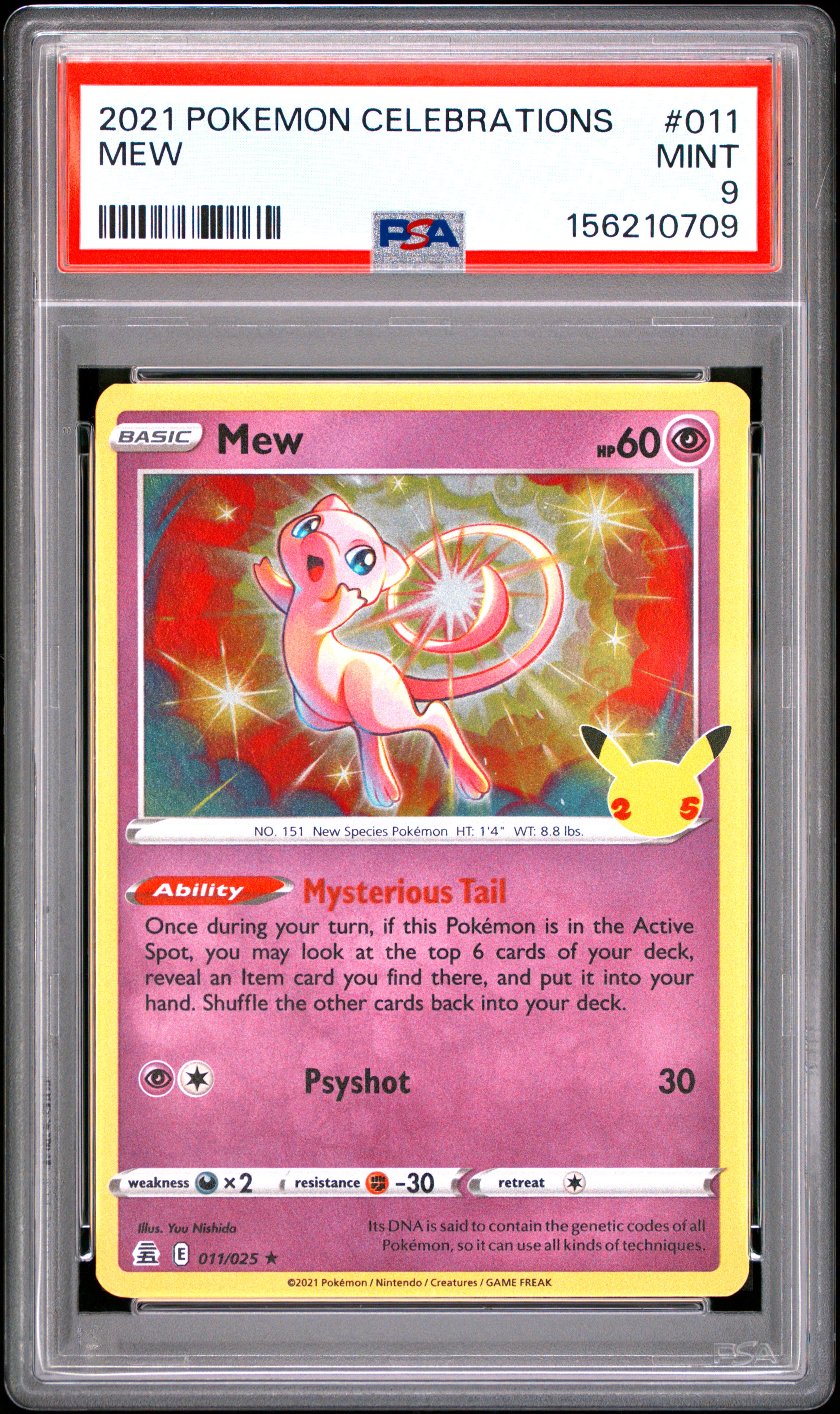 2021 #011 Mew PSA 9 Celebrations