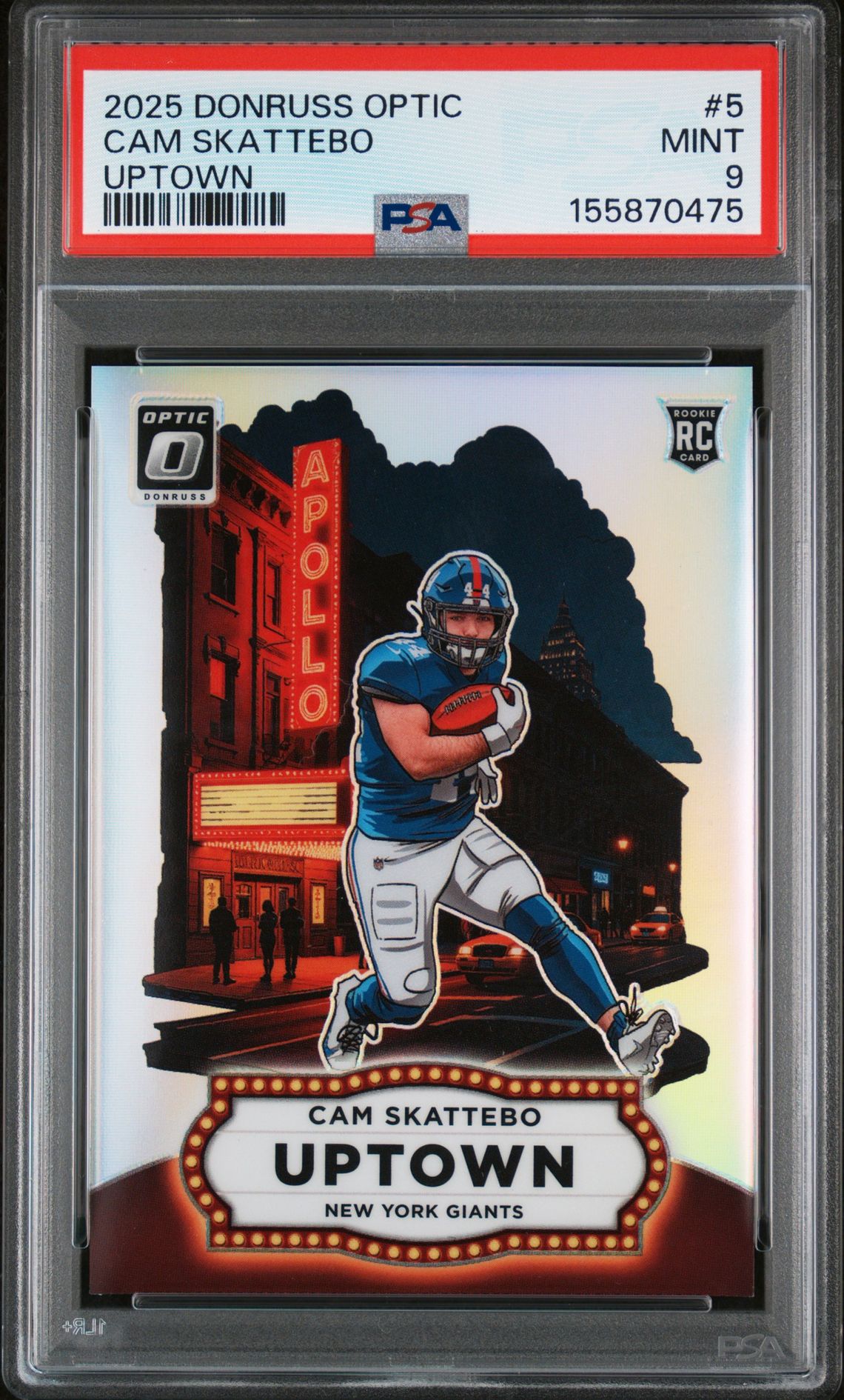 2025 Panini PANINI DONRUSS OPTIC UPTOWN #5 Cam Skattebo front