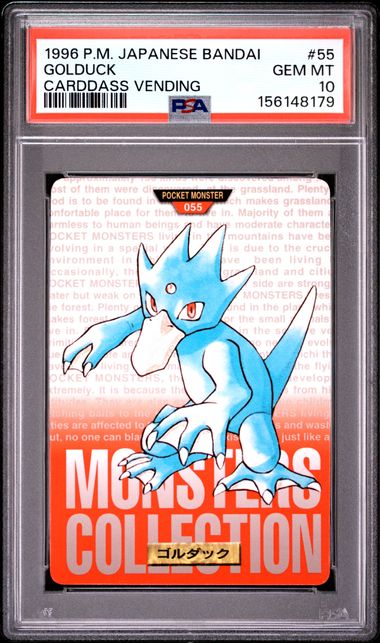 Golduck card PSA 10, cert 156148179
