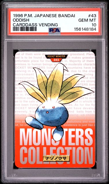 Oddish card PSA 10, cert 156148184