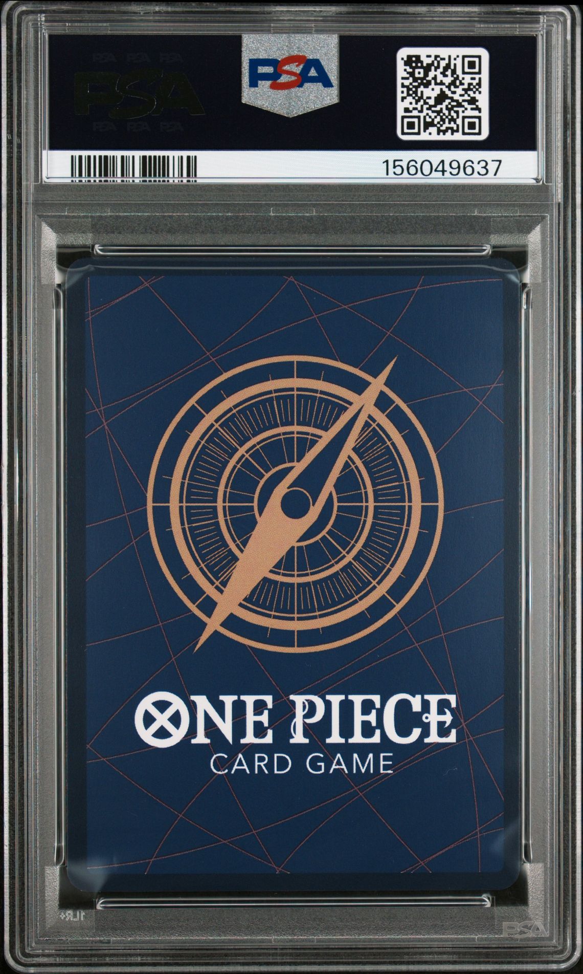 2025 One Piece Op13-Carrying On His Will Monkey D. Luffy #118 (Alternate Art) Gem Mt 10 back view - PSA certificate #156049637