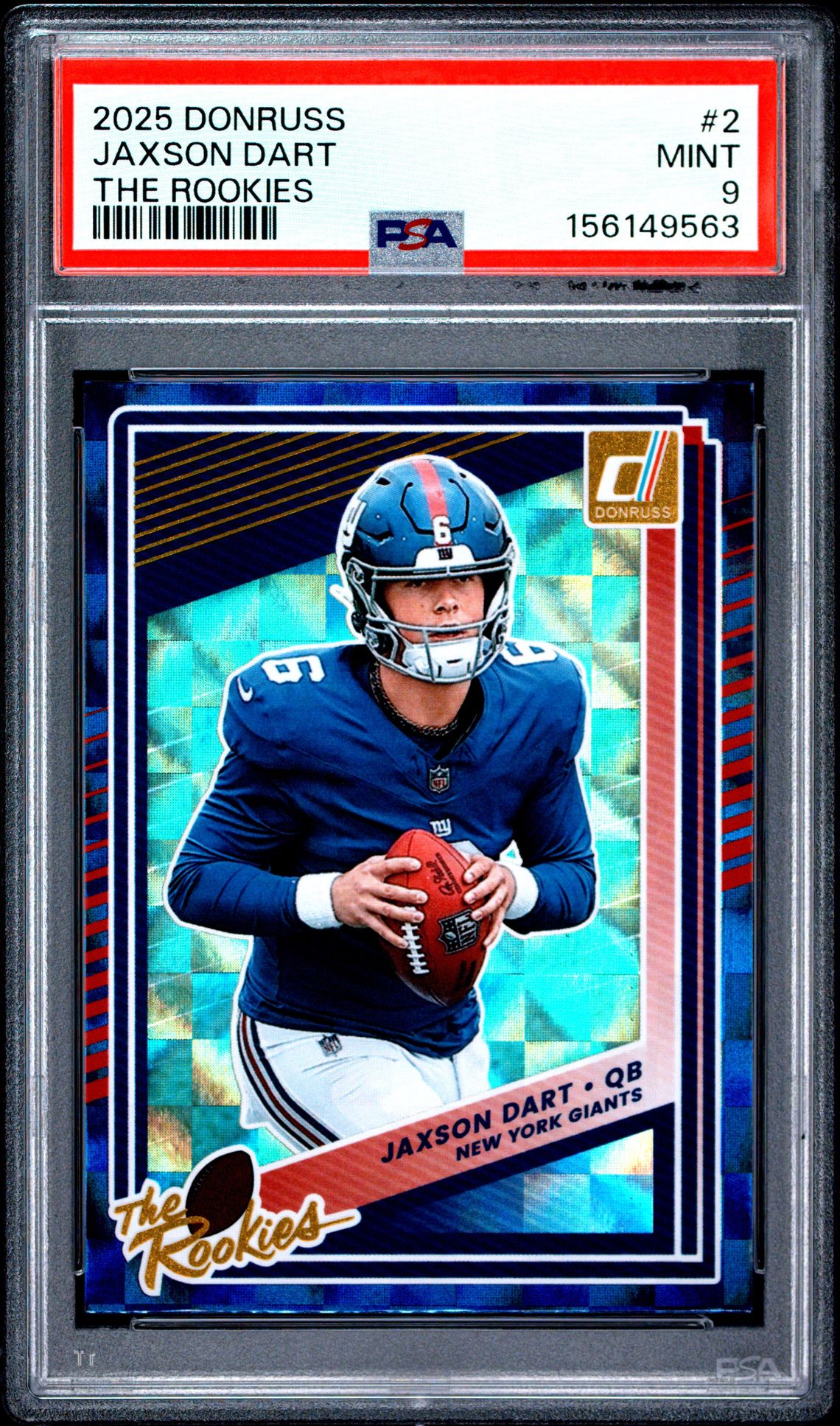 2025 Panini Donruss The Rookies Jaxson Dart #2 Mint 9 front