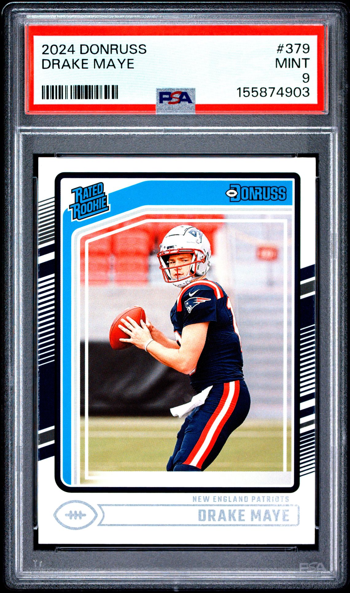 2024 Panini Donruss Drake Maye #379 Mint 9 front