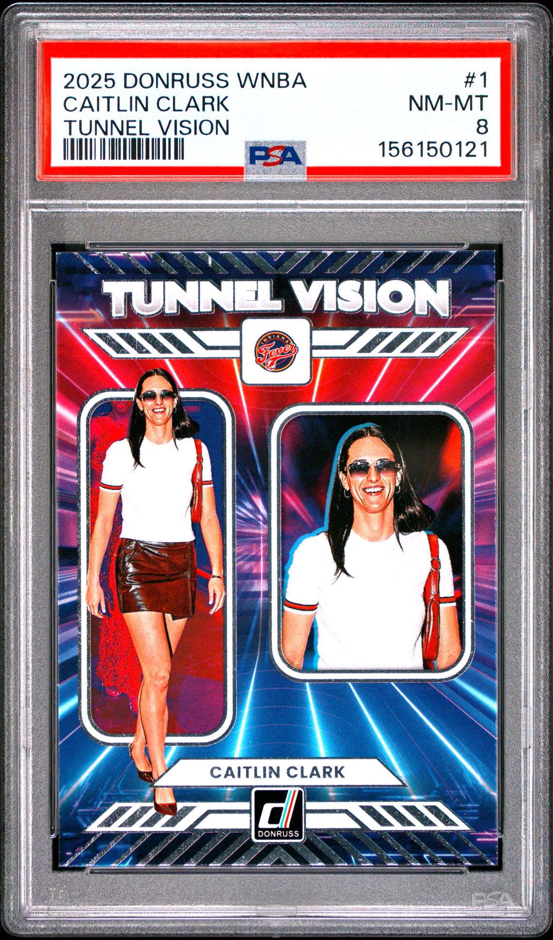 2025 Panini Donruss Wnba Tunnel Vision Caitlin Clark #1 Nm-Mt 8 front