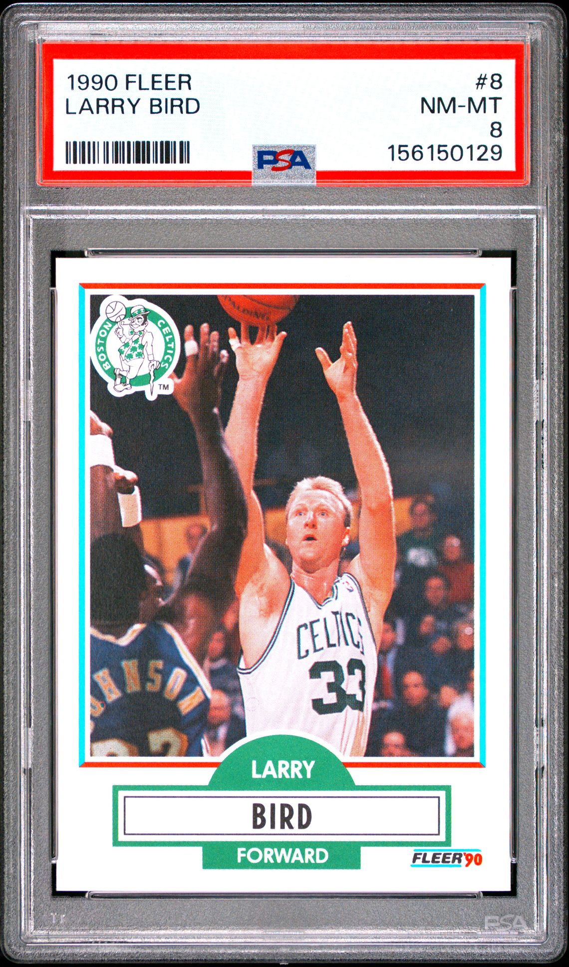 1990 Fleer Larry Bird #8 Nm-Mt 8 front