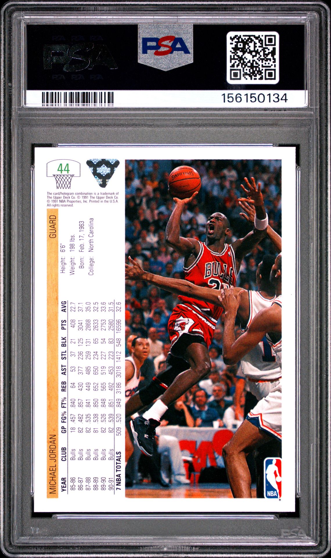 1991 Upper Deck Michael Jordan #44 Nm-Mt 8 back