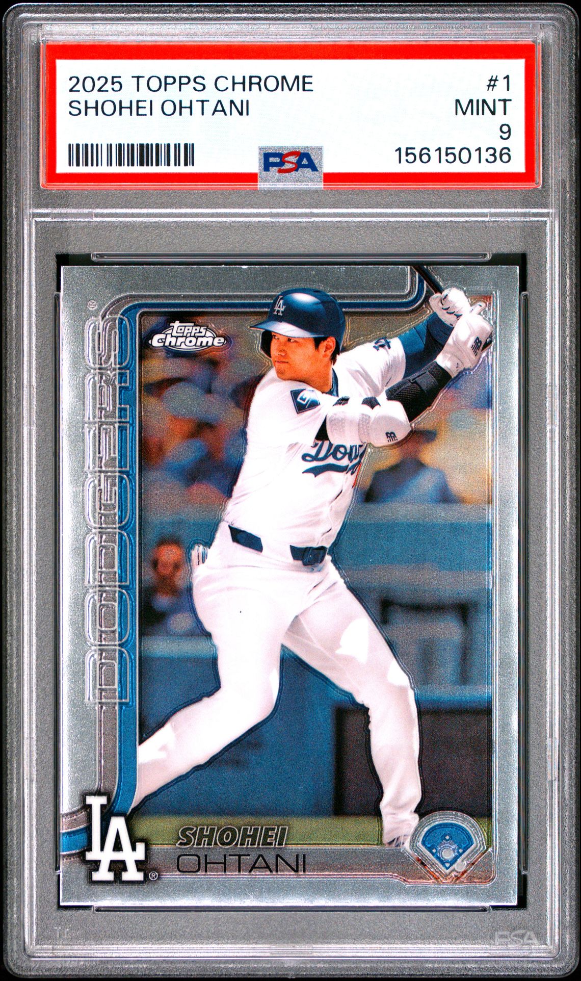 2025 Topps Chrome Shohei Ohtani #1 Mint 9 front