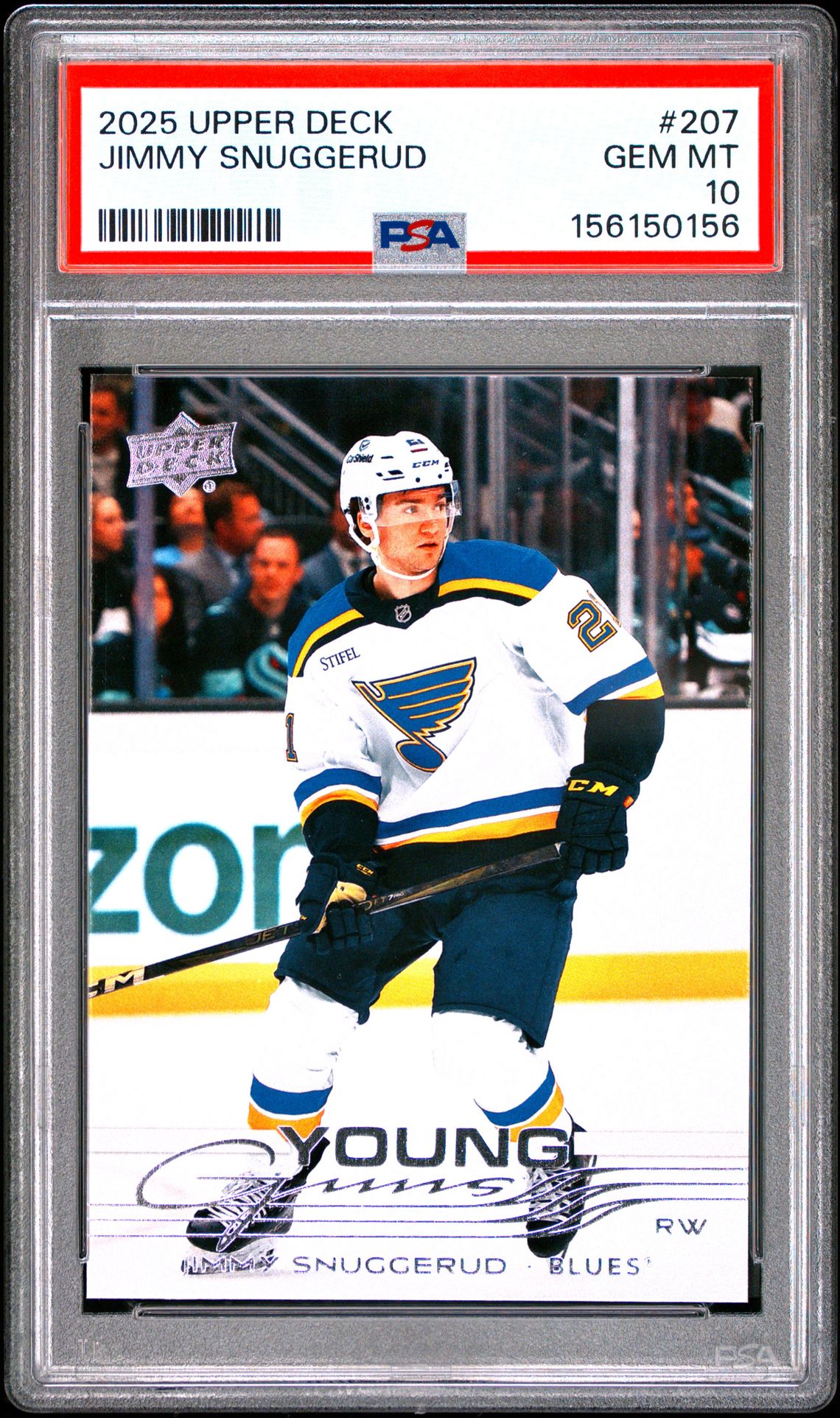 2025 Upper Deck Jimmy Snuggerud #207 Gem Mt 10 front