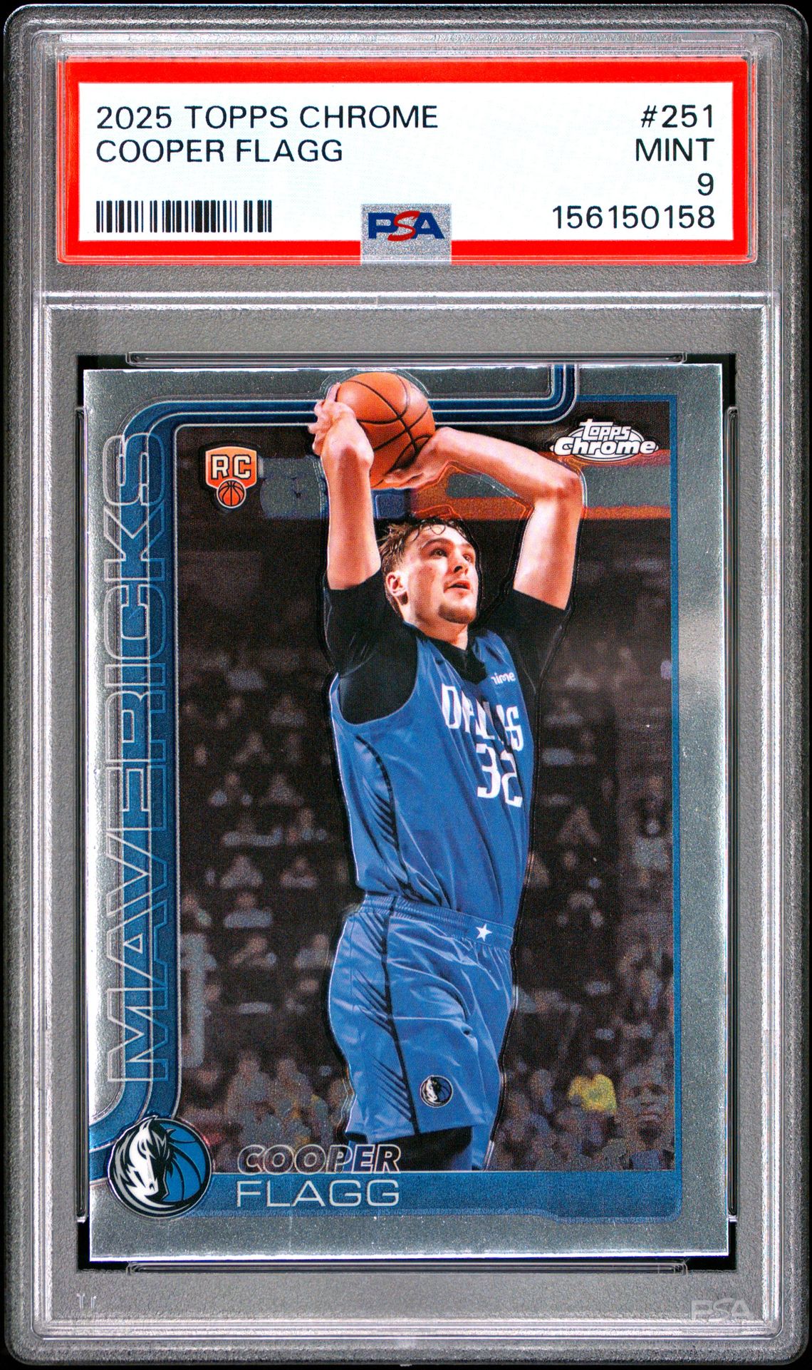 2025 Topps Chrome Cooper Flagg #251 Mint 9 front
