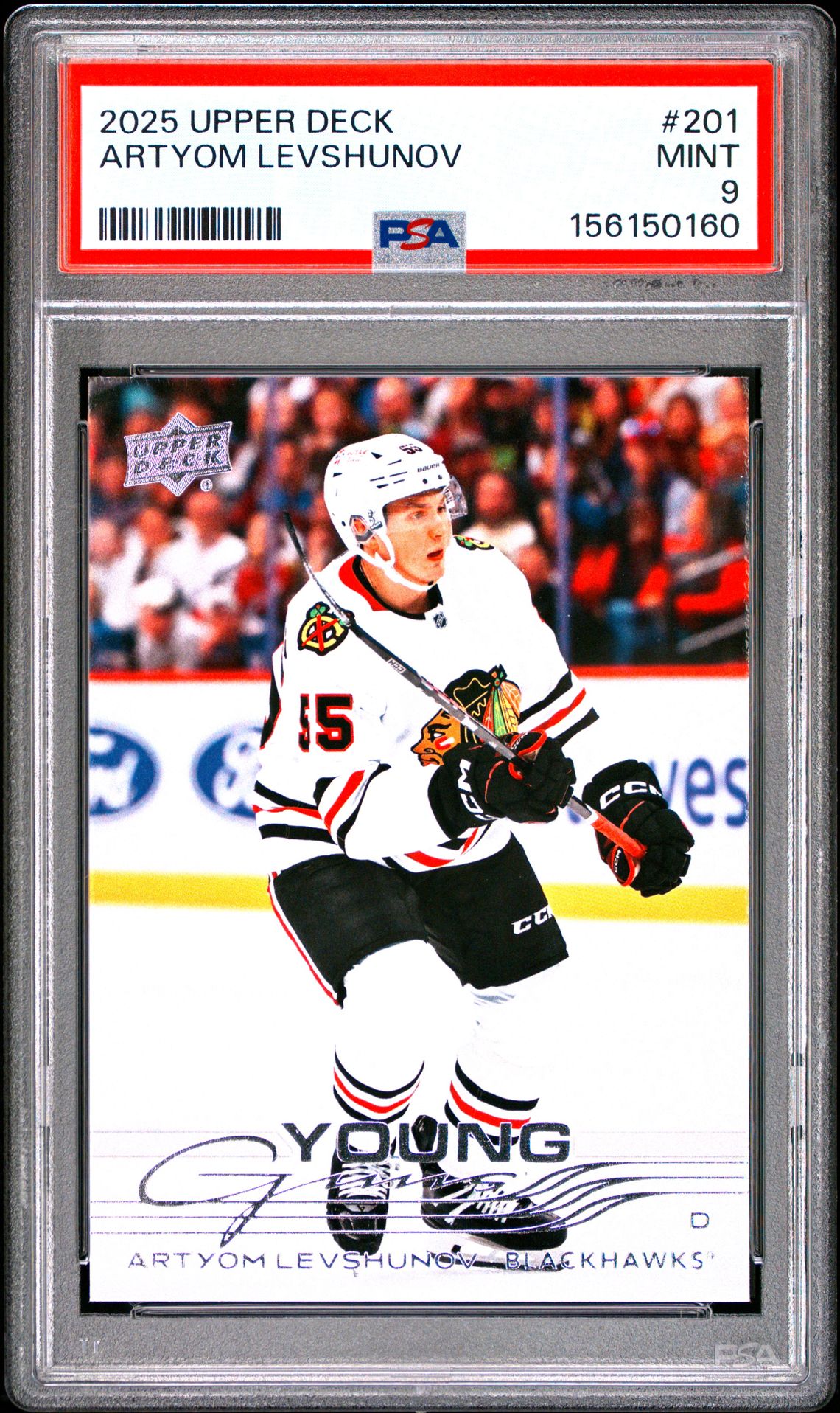 2025 Upper Deck Artyom Levshunov #201 Mint 9 front