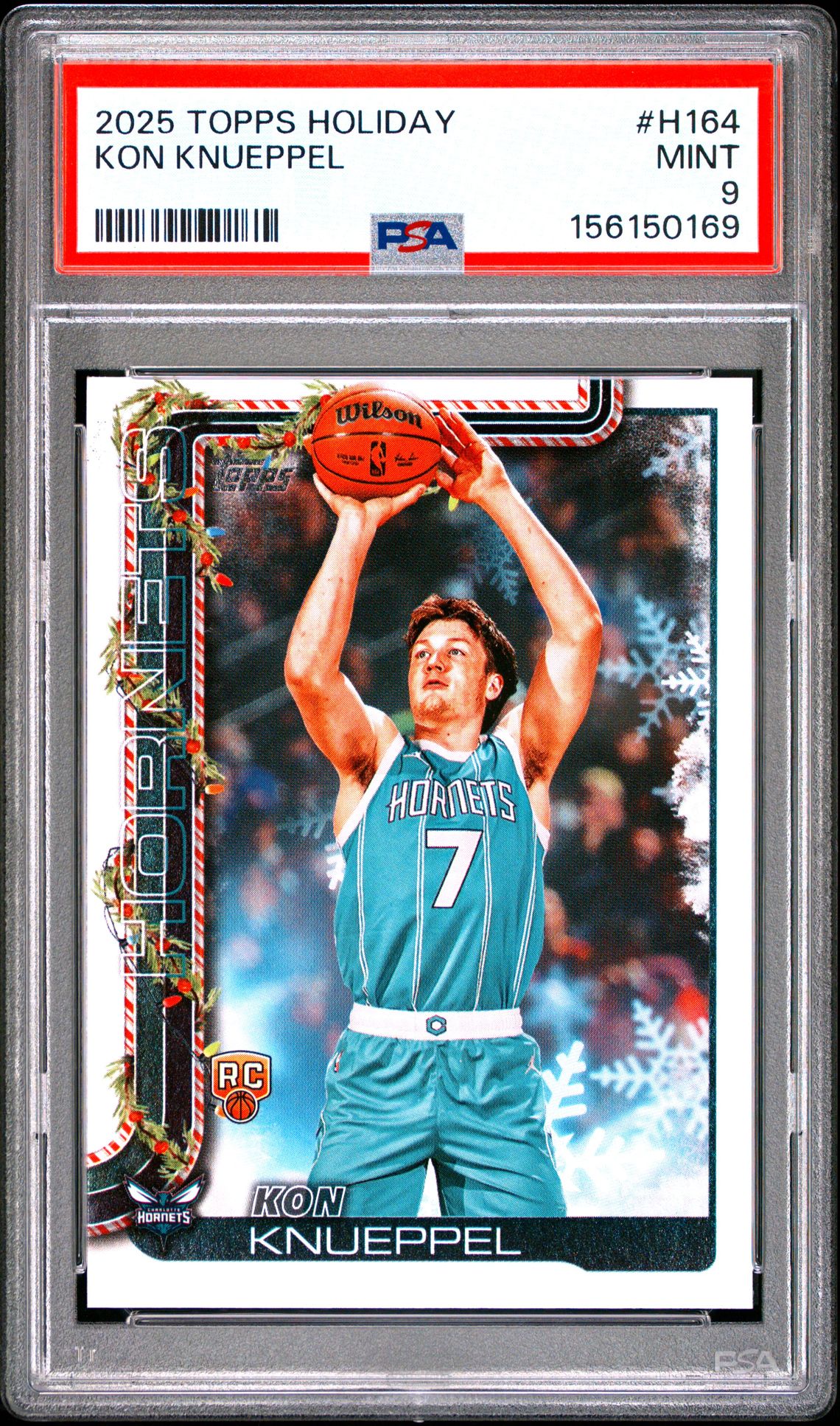 2025 Topps Holiday Kon Knueppel #H164 Mint 9 front
