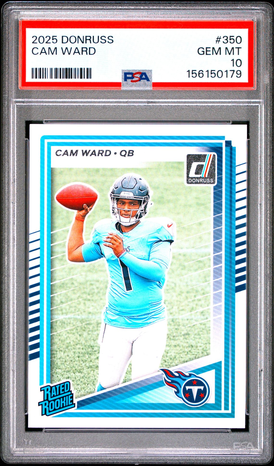 2025 PANINI DONRUSS CAM WARD  350 GEM MT 10 front
