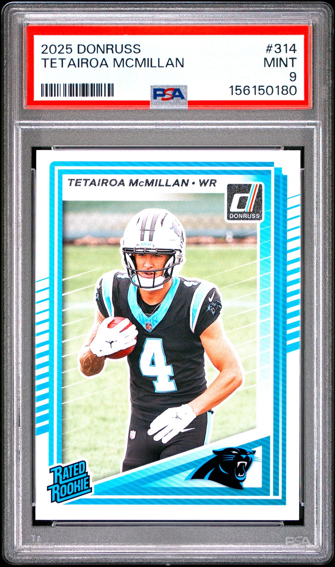 2025 Panini Donruss Tetairoa Mcmillan #314 Mint 9 front