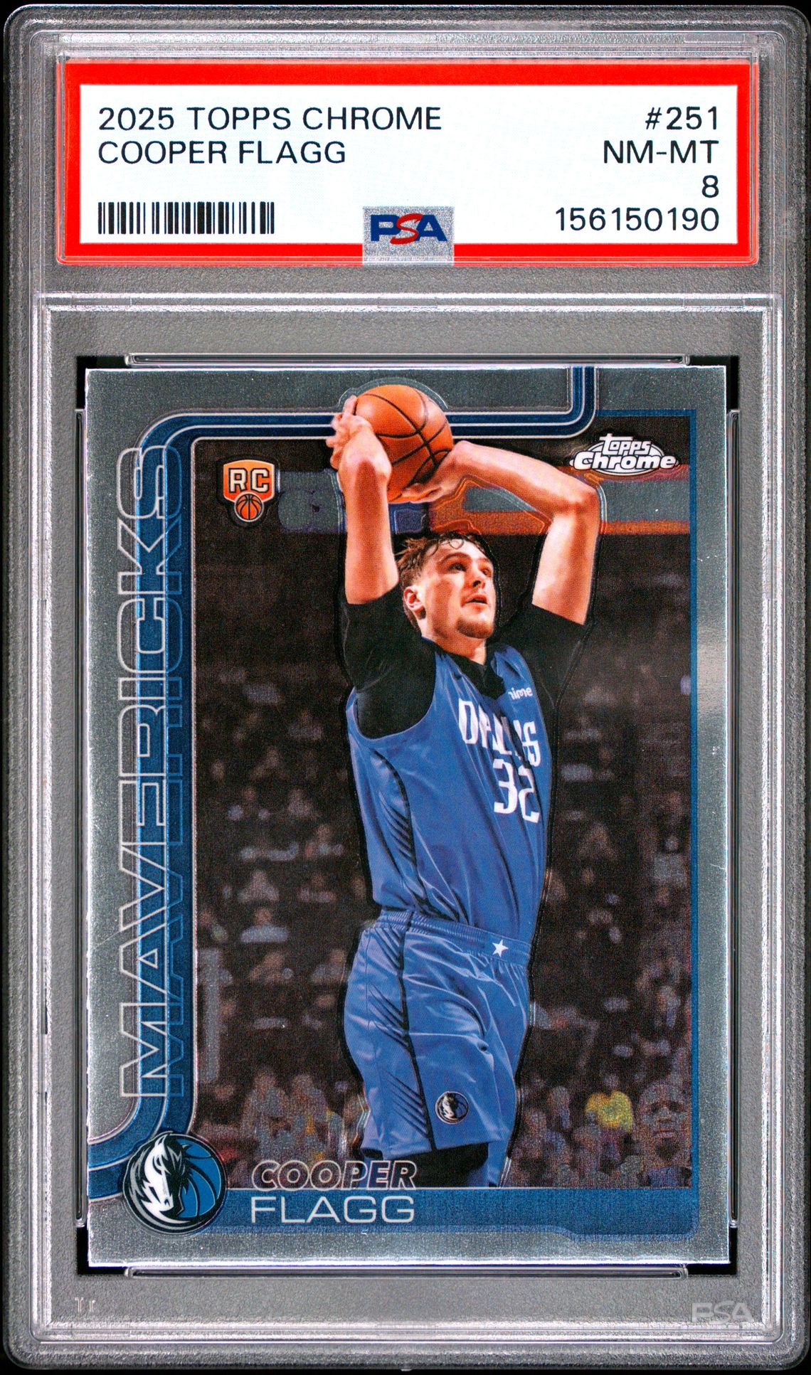 2025 Topps Chrome Cooper Flagg #251 Nm-Mt 8 front