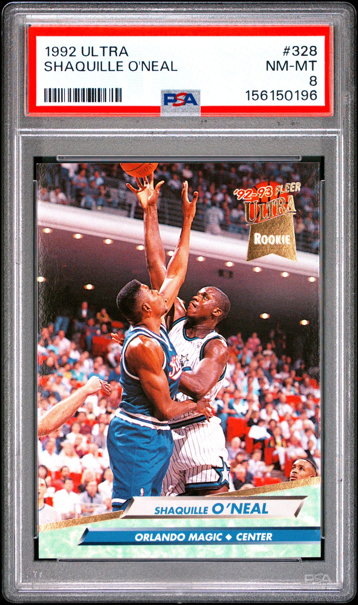 1992 Ultra Shaquille O'neal #328 Nm-Mt 8 front