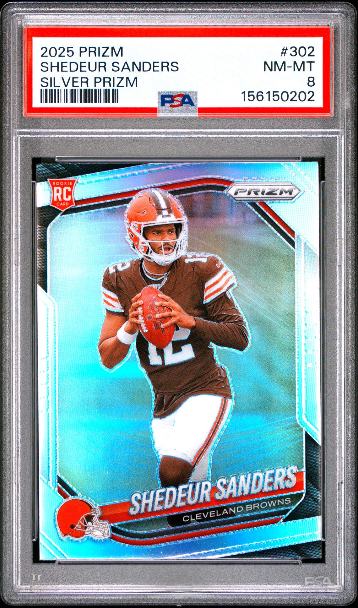2025 Panini Prizm Shedeur Sanders #302 (Silver Prizm) Nm-Mt 8 front
