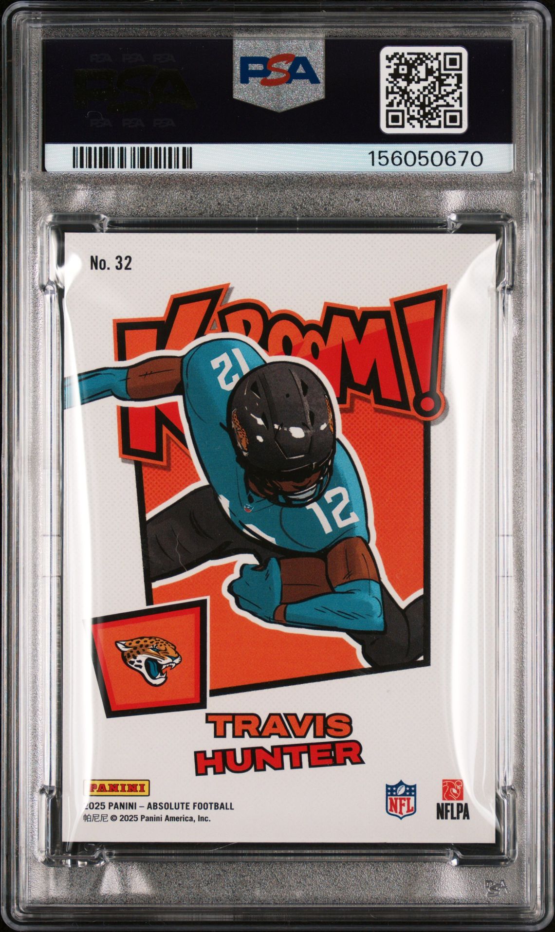 2025 Panini Absolute Kaboom! Horizontal Travis Hunter #32 Mint 9 back