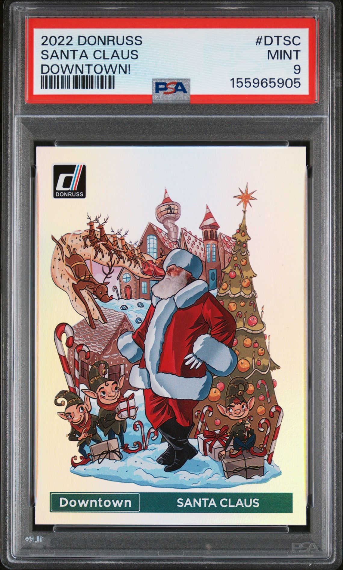 2022 Panini Donruss Downtown Santa Claus #Dtsc (Downtown!) Mint 9 front
