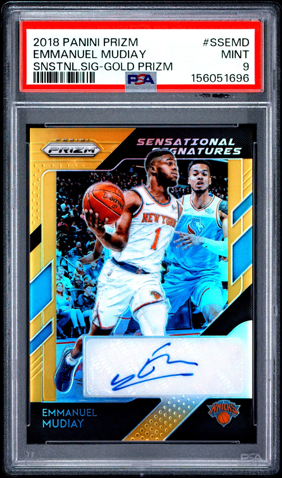 2018 Panini Prizm Sensational Signatures Emmanuel Mudiay #Ssemd (Snstnl.sig-Gold Prizm) Mint 9 front