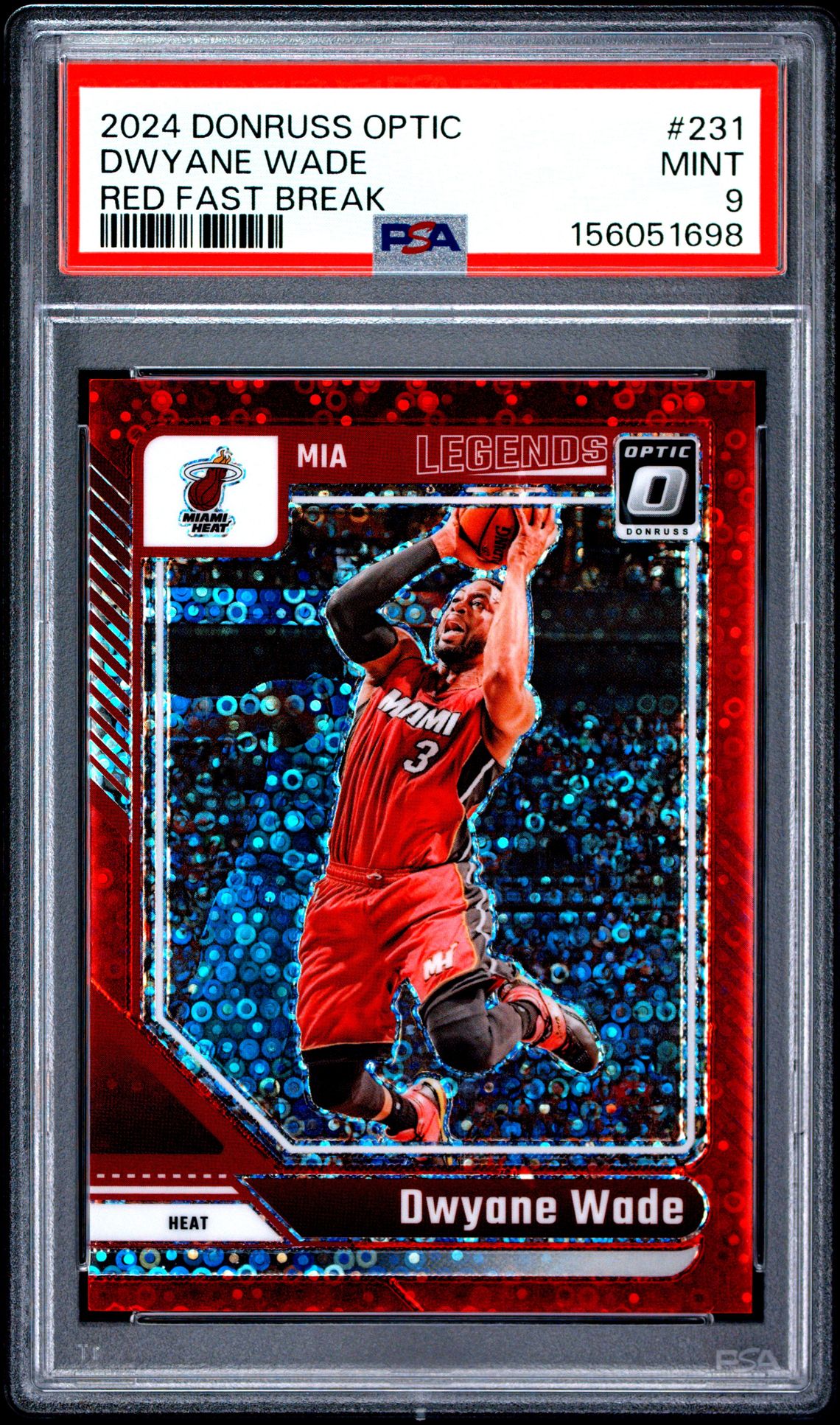 2024 Panini Donruss Optic Dwyane Wade #231 (Red Fast Break) Mint 9 front
