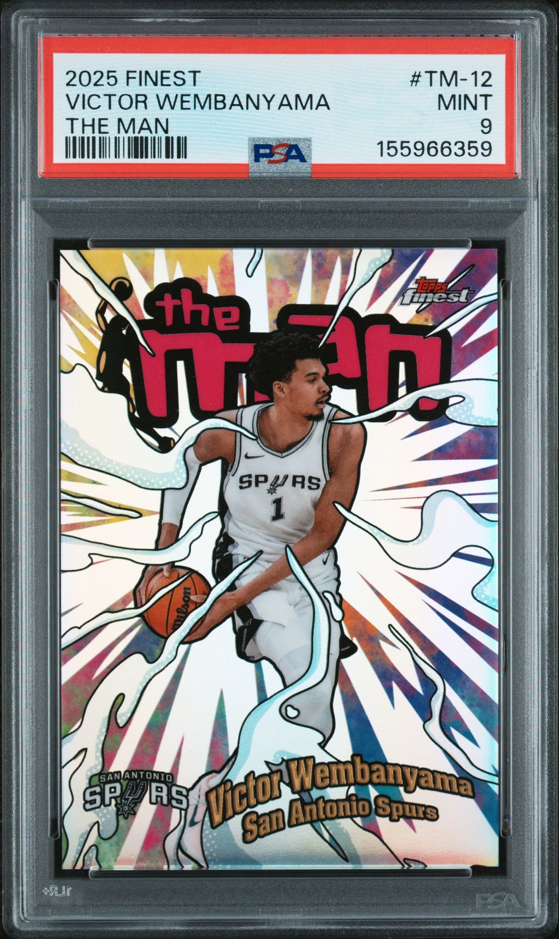 2025 Topps TOPPS FINEST THE MAN #TM-12 Victor Wembanyama front
