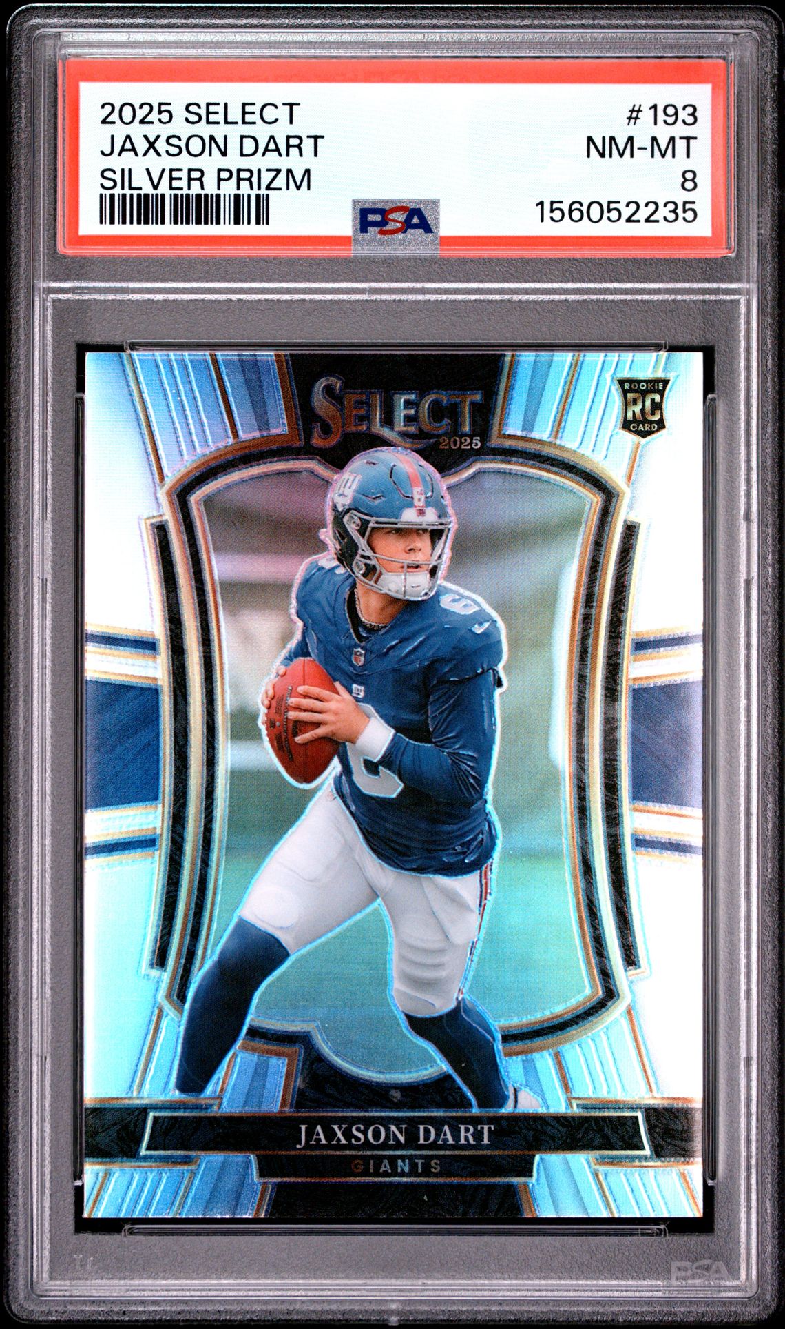 2025 Panini Select Jaxson Dart #193 (Silver Prizm) Nm-Mt 8 front