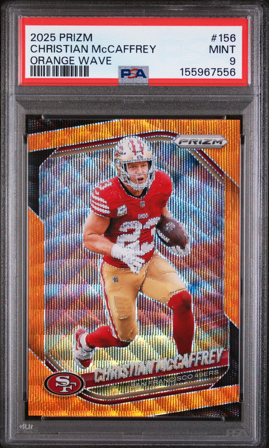 2025 Panini Prizm Wave #156 Christian McCaffrey front