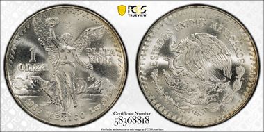 1986-Mo Onza Libertad Ag MS68