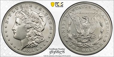 2024 $1 Morgan Dollar MS70