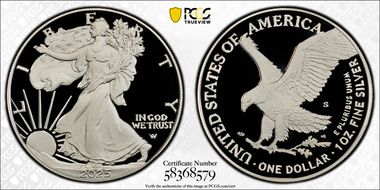 2025-S $1 Silver Eagle PR70DCAM