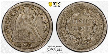 1856-O 10C RPD, FS-2301, F-105 XF40