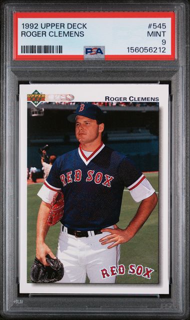 1992 Upper Deck UPPER DECK #545 Roger Clemens front