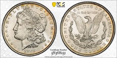 1878 7TF $1 Reverse of 1879 MS62