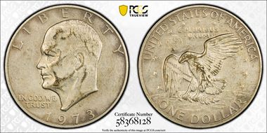 1973-S $1 Silver XF45