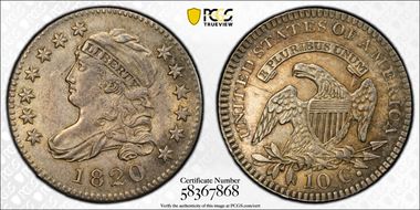 1820 10C Large 0 MS62