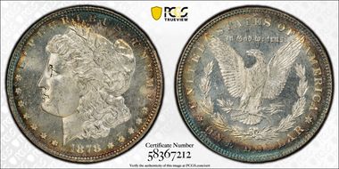 1878 7/8TF $1 VAM 30, Extra Talons MS66