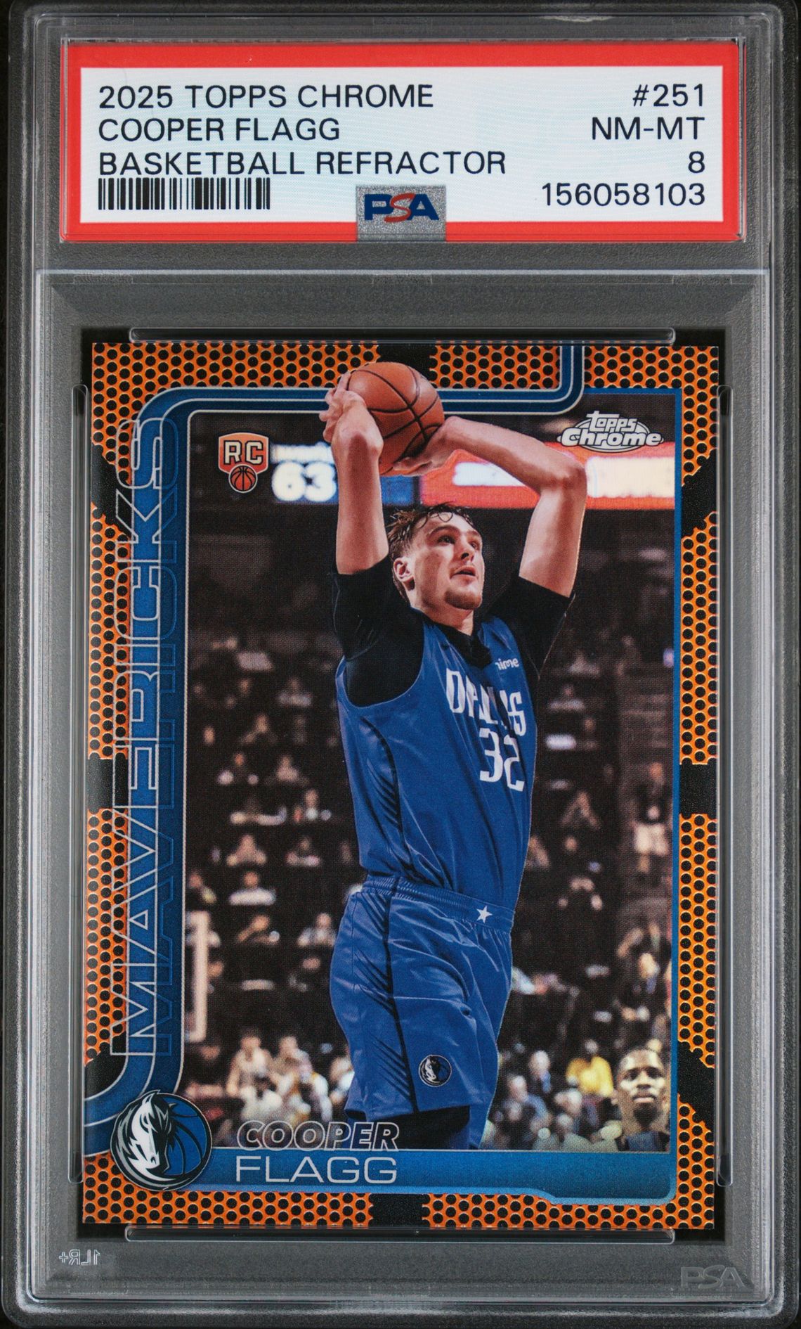 2025 Topps Chrome Cooper Flagg #251 (Basketball Refractor) Nm-Mt 8 front