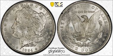 1884-CC $1 GSA Hoard MS62